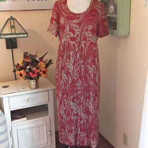 Vintage Liz Claiborne Pleated Maxi Dress